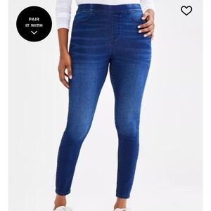 Style & Co pull on Jegging Women's Blue Jeans XXL New